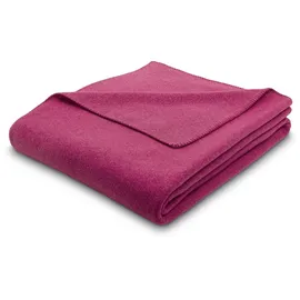 Estella Wohndecke Estella mit Häkeleinfassung, Kuscheldecke rot