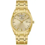 BULOVA Surveyor Gold Herren Armbanduhr Edelstahl 97C115