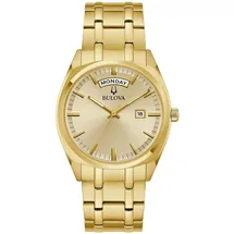 BULOVA Surveyor Gold Herren Armbanduhr Edelstahl 97C115