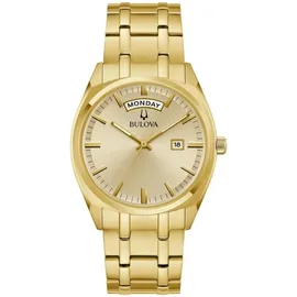 BULOVA Surveyor Gold Herren Armbanduhr Edelstahl 97C115
