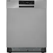 Sharp Unterbau-Geschirrspüler | Spülmaschine 60 cm | 14 Maßgedecke | 8 Programme | AquaStop Auto-Door | Inverter Motor | AquaGlide + WaterBlade | leise 44 dB | EEK B | QW-NA25GU44BS-DE