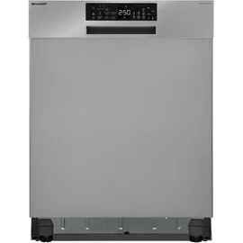 Sharp Unterbau-Geschirrspüler | Spülmaschine 60 cm | 14 Maßgedecke | 8 Programme | AquaStop Auto-Door | Inverter Motor | AquaGlide + WaterBlade | leise 44 dB | EEK B | QW-NA25GU44BS-DE