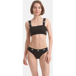 Bustier sportlich soft Damen - Bandeau schwarz SCHWARZ M