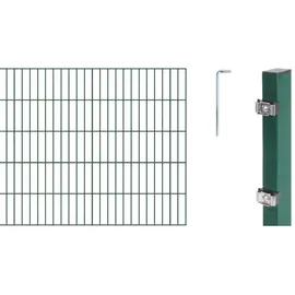 GAH Alberts Alberts Doppelstabmattenzaun-Grundset grün Zaunl. 20 m, Mattenh. 1000mm)
