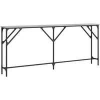 VidaXL Konsolentisch Grau Sonoma 180x23x75 cm Holzwerkstoff