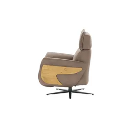 HIMOLLA Relaxsessel Leder 77 x 84 x 101 cm Braun