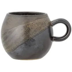 Bloomingville Tasse Paula aus Steingut, Ø 9xH8 cm, schwarz