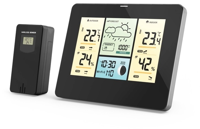 Hama Wlan-Wetterstation Mit App, Aussensensor, Thermometer/Hygrometer/Barometer