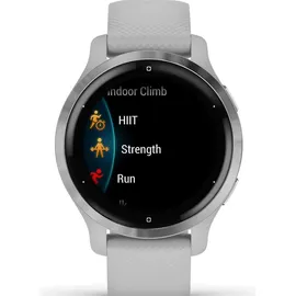 Garmin Venu 2S 40 mm Silikonarmband hellgrau/silber