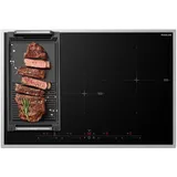 GASLAND IH774BFB Autarkes Induktionskochfeld, 77 cm, 4 Zonen Einbau Induktionskochfelder mit Edelstahlrahmen, FlexInduction für BBQ, PowerBoost schnelleres Kochen, 7000W (Ohne Bratpfanne)