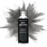 WerkXheld Sprühlack 400ml - Hochwertiges Lackspray Dunkel Grau RAL 7021, Vielseitig anwendbar auf Holz, Metall & Textil, Langlebiger Acryllack Spray