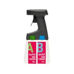 Arvox Pro Kalk + Sanitär 2-Komponenten-Reiniger Twin 2 x 0,4 L Set inkl. Twin Sprayer