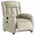 vidaXL Massagesessel Elektrisch Kunstleder 92 x 98 x 0 cm Creme mit Fernbedienung