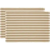 Södahl Statement Stripe Tischset, 33 x 48 cm beige