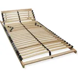 Premium Lattenrost 90x190, Punktelastischer 7 Zonen Lattenrahmen Buche, 28 Latten, Federholzrahmen GERMANY, Lattenrost Kopfteil verstellbar, bis 150Kg