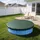 Wiltec Poolabdeckung schwarz/grün Ø 610 cm