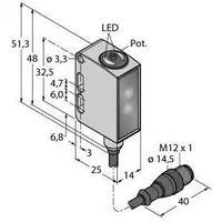 Turck Einweg-Lichtschranke QM26EQ5 3028706 1St.