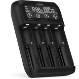 Ansmann Akku Ladegerät 1-2 NiMH Akkus AAA AA C oder 4 Li-Ion 3,6V/3,7V / LiFePO4 3,2V 26650, 22650, 18650, 18500, 17670, 16340, 14500