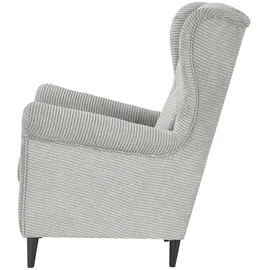Smart Sessel Hubertine Kunstleder 82 x 102 x 89 cm Grau