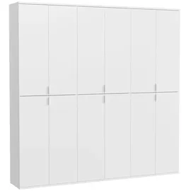 xonox.home Projekt X Garderobenschrank 195 x 34 x 193 cm weiß