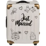 Out of the Blue Spardose Brautpaar Geldgeschenk Geschenkidee Hochzeitsgeschenk Trolley Koffer »Just Married« Keramik