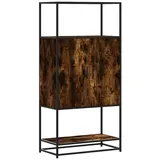 vidaXL Highboard Räuchereiche 68x35x139 cm Holzwerkstoff und Metall