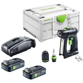 Festool C 18-Basic inkl. 2 x 4,0 Ah + Schnellladegerät + Systainer
