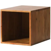 MASSIVMOEBEL24.DE Würfelregal 30 x 40 x 30 cm Braun