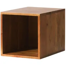 MASSIVMOEBEL24.DE Würfelregal 30 x 40 x 30 cm Braun