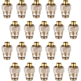 PUTEUS Anschlussverschraubung 1/2 Zoll Universal 20 x 2 mm 20 Stück