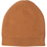 yanopurna Kaschmir Mütze – aus 100% Kaschmirwolle, Cashmere Beanie handgewebt aus Nepal, Unisex, Handwäsche, Hellbraun - Einheitsgröße-L