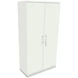 fm Büromöbel Aktenschrank abschließbar für 5 Ordnerhöhen Breite 100 cm »Oldenburg« weiß, 100x186.9x44.2 cm