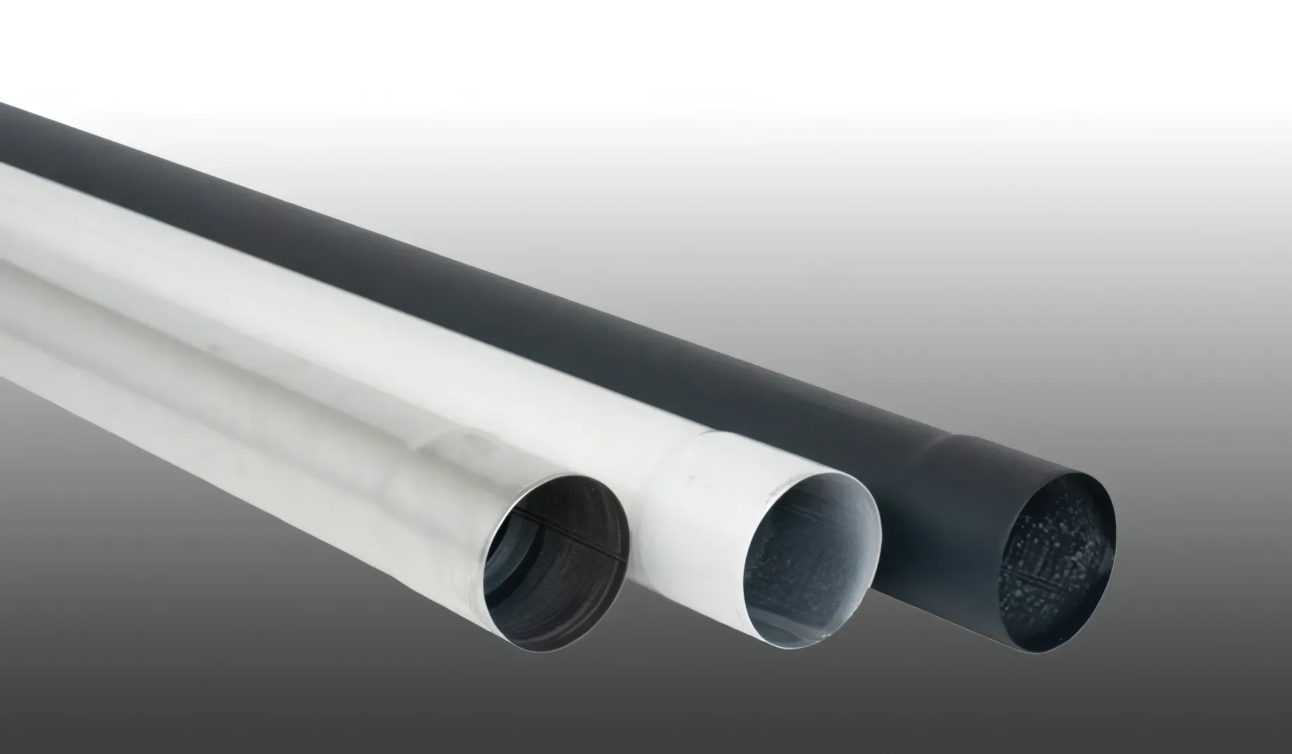 Fallrohre für Alu Dachrinnen HT 90 - 2000 mm Regenrohre aus weißem Aluminium – hochwertiges Regenrohr – ideales Wasserrohr für Dachentwässerung
