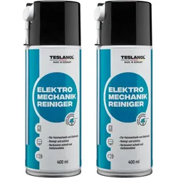 TESLANOL 26018 Elektro-Mechanik-Reinigerspray, 400 ml, 2 Stück