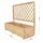 hardin 1fachgut Pflanzkasten mit Rankgitter 128 x 44 x 104 cm Natur