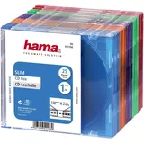 Hama CD Slim Box farbig 25er Pack