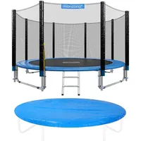 monzana Trampolin 305 cm inkl. Sicherheitsnetz Blau