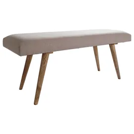 Wohnling Sitzbank Salim Beige 117 x 51 cm