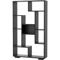 Costway Bücherregal 120 x 20 x 70 cm Schwarz
