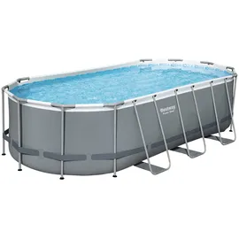 BESTWAY Power Steel Frame Pool oval 549 x 274 x 122 cm