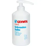 Eduard Gerlach GEHWOL med. Schrunden Salbe, Pflegesalbe verhornte, rissige, trockene, raue Haut, 500 ml mit Spender