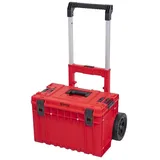 PROREGAL QBRICK Werkzeugtrolley One HxBxT 66 x 64 x 48,5 cm 52 Liter Mit Deck & Teleskopgriffe Mit Klemmverschlüsse Mit 2 Gummiräder Metall Rot