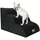 luxuskollektion Hundetreppe 3 Stufen Schwarz