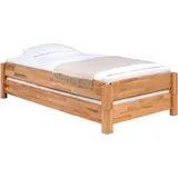 WOODLIVE DESIGN BY NATURE Massivholz Gästebett Stapelbett Twin in Kernbuche massiv (90 x 200 cm) inklusive 2X Lattenrost starr + 2X Matratze