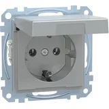 Merten Schuko-Steckdose Aluminium 1 St.