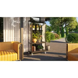 Vitavia Polis 350 0,81 x 0,43 x 1,66 m schwarz inkl. Rollfundament