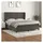 vidaXL Boxspringbett mit Matratze Dunkelgrau 180x200 cm Samt