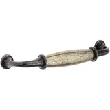 cyclingcolors 1x Möbelgriff Dunkel-Bronze Antik 128 mm Lochabstand Schublade Schrank Vintage mit Schraube