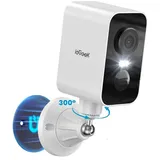 ieGeek Überwachungskamera 2K/3MP Überwachungskamera Aussen Akku Kamera Überwachung Kabellos (Außenbereich, Aussen, Außen, außen/innen, 300° WLAN Außen/Innen IP Kamera Outdoor Magnetische Montage, mit PIR Bewegungsmelder 2-Wege-Audio Farbnachtsicht IP66 Wasserdicht, SD-Karten-Speicher/Cloud-Speicher fur Videos)