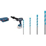 Bosch Professional BITURBO Akku Schlagbohrschrauber GSB 18V-150 C (150 Nm, ohne Akkus und Ladegerät, in L-BOXX 136) + 4x Expert CYL-9 MultiConstruction Bohrer Set (für Beton, Ø 4-8 mm, Zubehör)